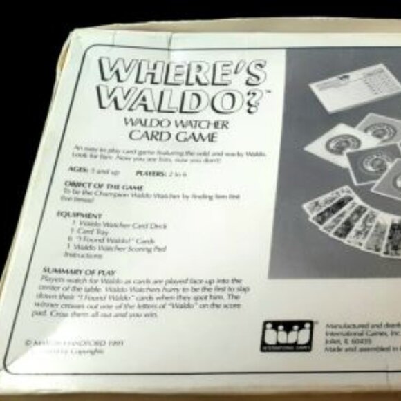 Vintage!! Where's Waldo? - Waldo Watcher Card Game - Players 2 to 6 - Circa 1991 - Picture 2 of 7